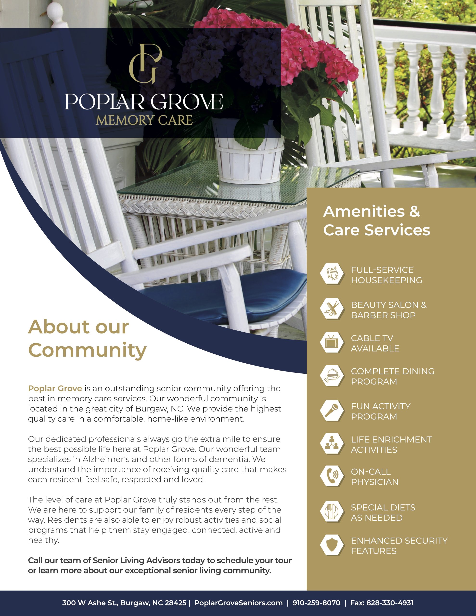 Poplar Grove- About our Services